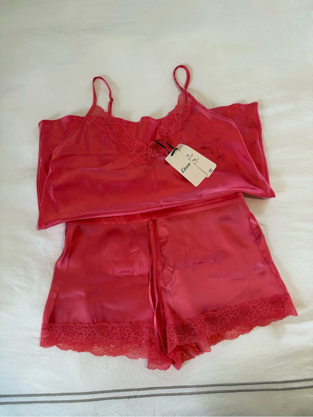 NWT Etam Pajama Set 100% Silk